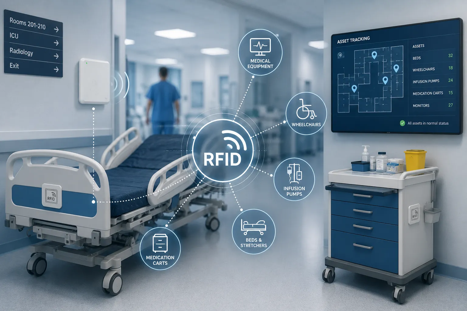 RFID Hospital Asset Tracking