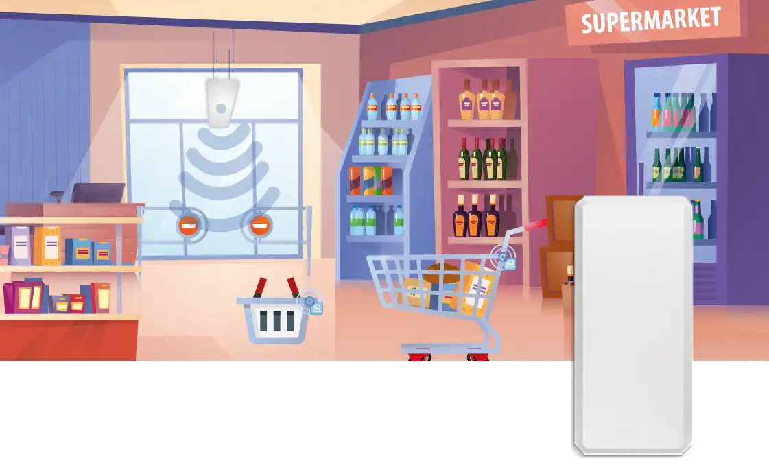 I-EAS V35NL2 Supermarket RFID Market Güvenlik Sistemi